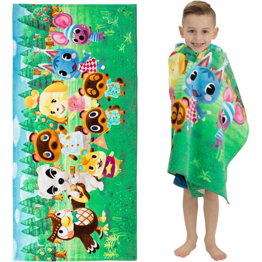 imageFranco Dora The Explorer Kids Super Soft Cotton BathPoolBeach Towel 58 in x 28 in Offically Licensed ProductAnimal Crossing
