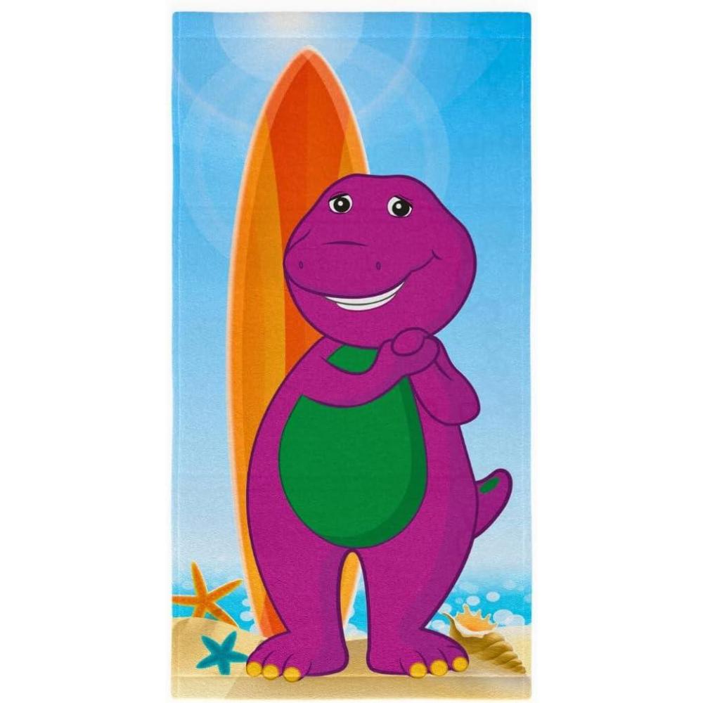 imageFranco Dora The Explorer Kids Super Soft Cotton BathPoolBeach Towel 58 in x 28 in Offically Licensed ProductBarney Classic