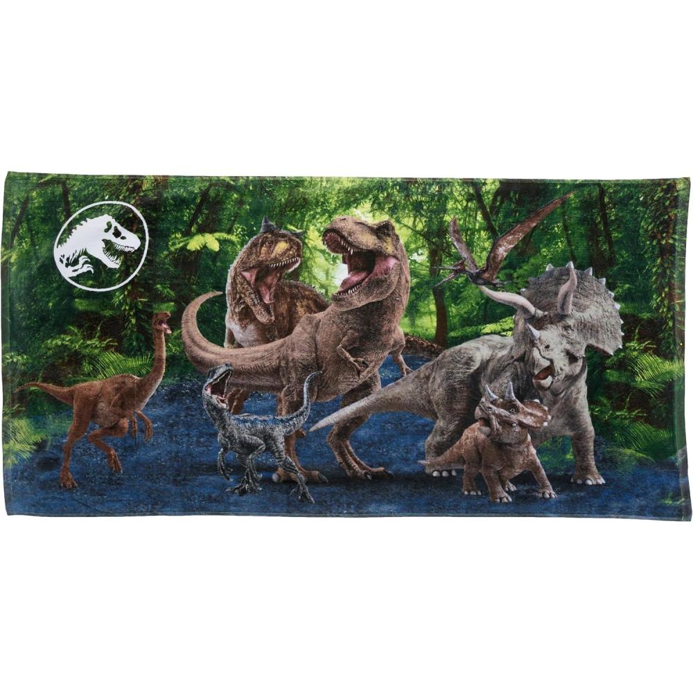 imageFranco Dora The Explorer Kids Super Soft Cotton BathPoolBeach Towel 58 in x 28 in Offically Licensed ProductJurassic World Dominion
