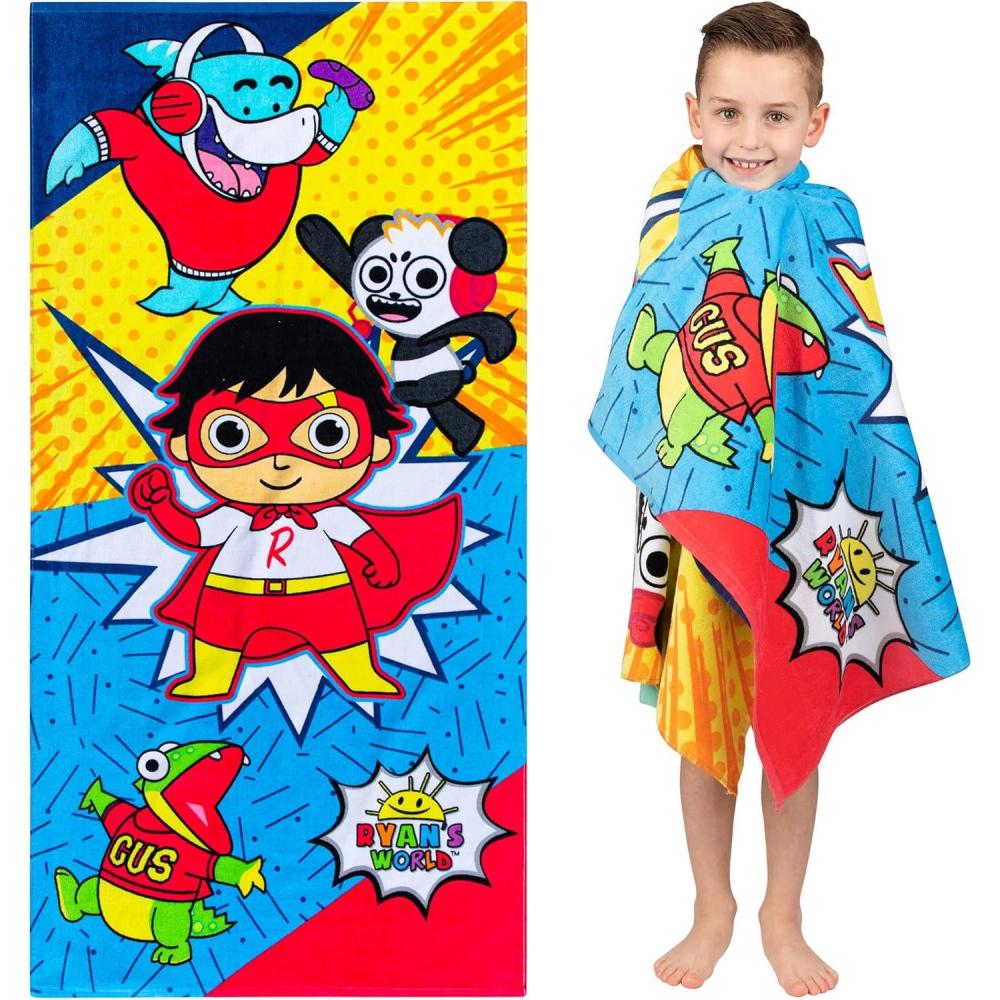 imageFranco Dora The Explorer Kids Super Soft Cotton BathPoolBeach Towel 58 in x 28 in Offically Licensed ProductRyans World