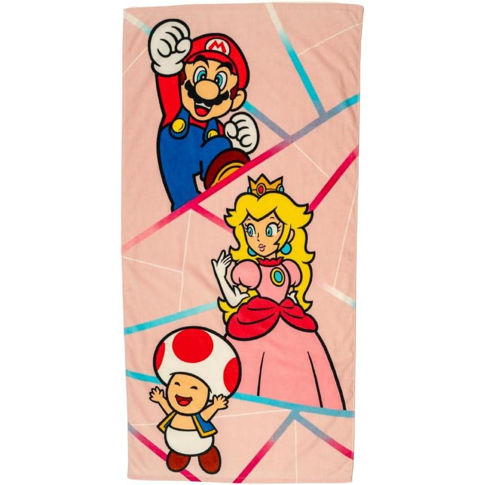 imageFranco Dora The Explorer Kids Super Soft Cotton BathPoolBeach Towel 58 in x 28 in Offically Licensed ProductSuper Mario Girl