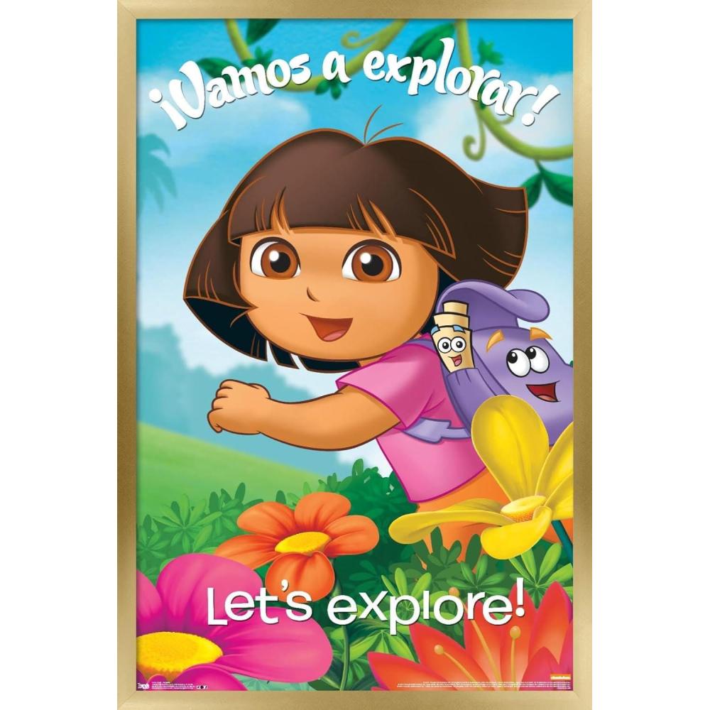 imageTrends International Nickelodeon Dora The Explorer Explore Wall Poster 22375quot x 34quot Premium Unframed VersionGold Framed Version