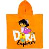 Dora the Explorer Butterfly and Flowers Orange 100% Cotton Hooded Poncho Bath Towel