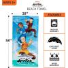 Franco Dora The Explorer Kids Super Soft Cotton Bath/Pool/Beach Towel, 58 in x 28 in, (Offically Licensed Product)(Avatar the Last Airbender)