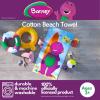 Franco Dora The Explorer Kids Super Soft Cotton Bath/Pool/Beach Towel, 58 in x 28 in, (Offically Licensed Product)(Barney Classic)