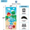 Franco Dora The Explorer Kids Super Soft Cotton Bath/Pool/Beach Towel, 58 in x 28 in, (Offically Licensed Product)(Blues Clues)