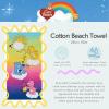 Franco Dora The Explorer Kids Super Soft Cotton Bath/Pool/Beach Towel, 58 in x 28 in, (Offically Licensed Product)(Care Bears Classic)