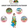 Franco Dora The Explorer Kids Super Soft Cotton Bath/Pool/Beach Towel, 58 in x 28 in, (Offically Licensed Product)(Mario)