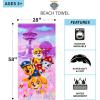 Franco Dora The Explorer Kids Super Soft Cotton Bath/Pool/Beach Towel, 58 in x 28 in, (Offically Licensed Product)(Paw Patrol Girls)