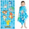 Franco Dora The Explorer Kids Super Soft Cotton Bath/Pool/Beach Towel, 58 in x 28 in, (Offically Licensed Product)(Pokemon – Power Group)