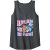 Dora the Explorer ¡Mejores Amigos! Best Friends Chest Logo Tank Top(Dark Heather Grey)