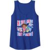 Dora the Explorer ¡Mejores Amigos! Best Friends Chest Logo Tank Top(Royal Blue)