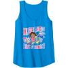 Dora the Explorer ¡Mejores Amigos! Best Friends Chest Logo Tank Top(Sapphire Blue)