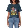 Dora the Explorer Adventure Awaits Dora and Boots Portrait Women’s Crop Top(Dark Blue)