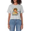 Dora the Explorer An A-Dora-Ble Halloween Women’s Crop Top(Heather Grey)