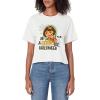 Dora the Explorer An A-Dora-Ble Halloween Women’s Crop Top(White)