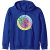 Dora the Explorer I’m Backpack Mo-Mo-Mochila! Chest Logo Zip Hoodie(Royal Blue)