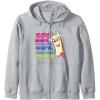 Dora the Explorer Soy Mapa Mapa Mapa Colorful Sketch Logo Zip Hoodie(Heather Grey)