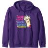 Dora the Explorer Soy Mapa Mapa Mapa Colorful Sketch Logo Zip Hoodie(Purple)