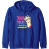 Dora the Explorer Soy Mapa Mapa Mapa Colorful Sketch Logo Zip Hoodie(Royal Blue)