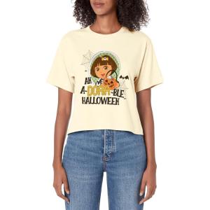 Dora the Explorer An A-Dora-Ble Halloween Women’s Crop Top(Beige)