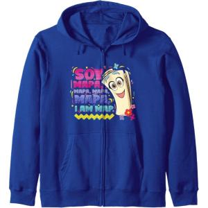 Dora the Explorer Soy Mapa Mapa Mapa Colorful Sketch Logo Zip Hoodie(Royal Blue)
