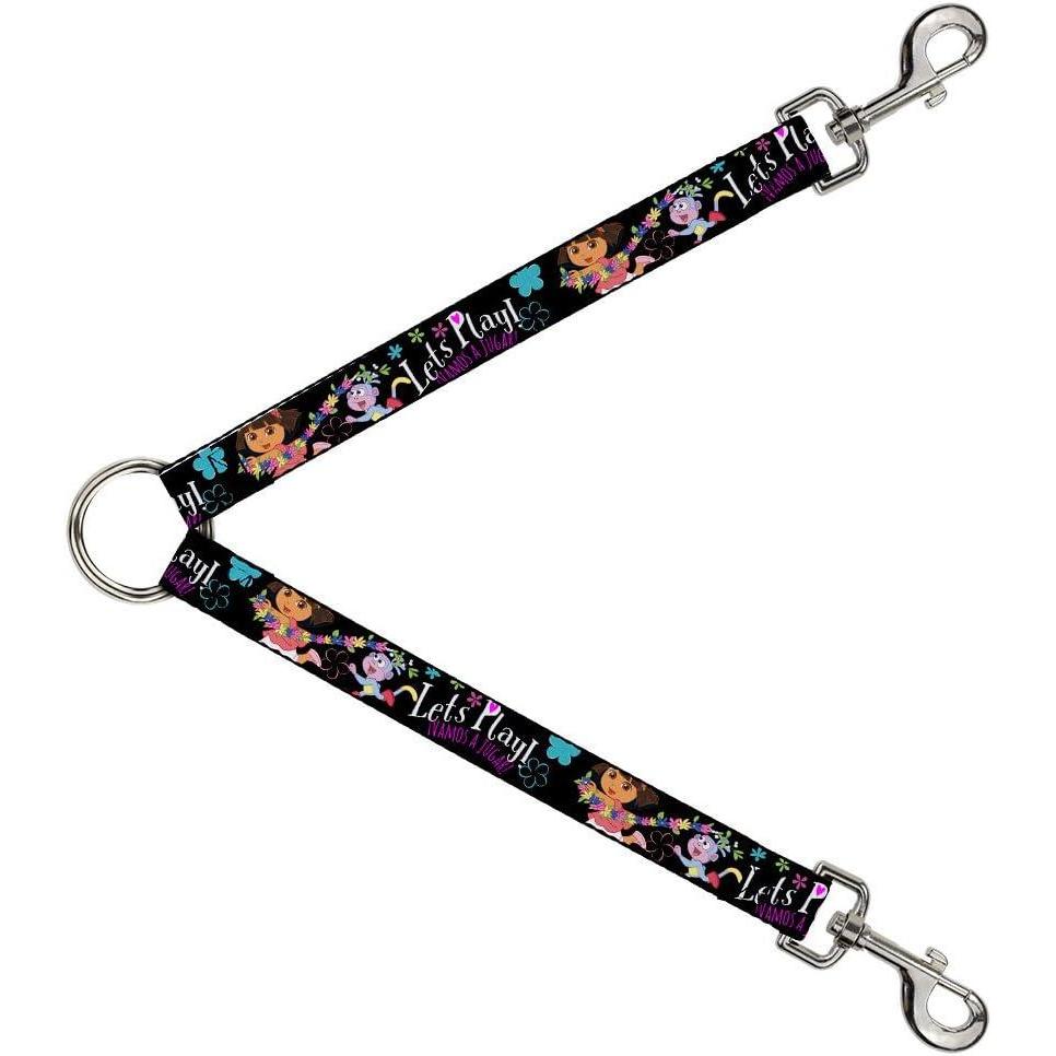 image:imageDora Dog Leash Splitter Boots Pose Floral Lets Play Vamos A Jugar Black 1 Foot Long 1 Inch Wide15 x 30