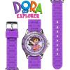Accutime Dora the Explorer by Nickelodeon Analog Quartz Watch for Kids – Purple Time-Teaching Watch with Easy-Read Dial