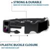 Buckle-Down “Dora & Boots Pose/Floral LET’S PLAY!/VAMOS A JUGAR! Black/White/Multicolor” Plastic Clip Collar, 1/2″ x 6-9″/Small(1.5″ Wide – Fits 16-23″ Neck – Medium)