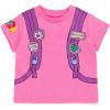 DORA Nickelodeon Girls Cosplay T-Shirt & French Terry Shorts Outfit Set Toddler to Little Kid Sizes (2T – 7-8)(Pink / Orange)