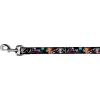 Dog Leash Dora Boots Pose Floral Lets Play Vamos A Jugar Black 4 Feet Long 1.0 Inch Wide(4 Feet Long – 1″ Wide)