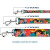 Dog Leash Dora The Explorer Dora Poses Floral Collage Orange Pink 4 Feet Long 1.5 Inch Wide(4 Feet Long – 1.5″ Wide)