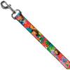 Dog Leash Dora The Explorer Dora Poses Floral Collage Orange Pink 4 Feet Long 1.5 Inch Wide(6 Feet Long – 1.5″ Wide)