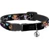 Cat Collar Breakaway Dora Boots Pose Floral Lets Play Vamos A Jugar Black 8 to 12 Inches 0.5 Inch Wide(1/2″ Wide – Fits 8-12″ Neck)