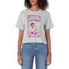 Dora the Explorer Let’s Check The Map! Framed Portrait Women’s Crop Top(Heather Grey)