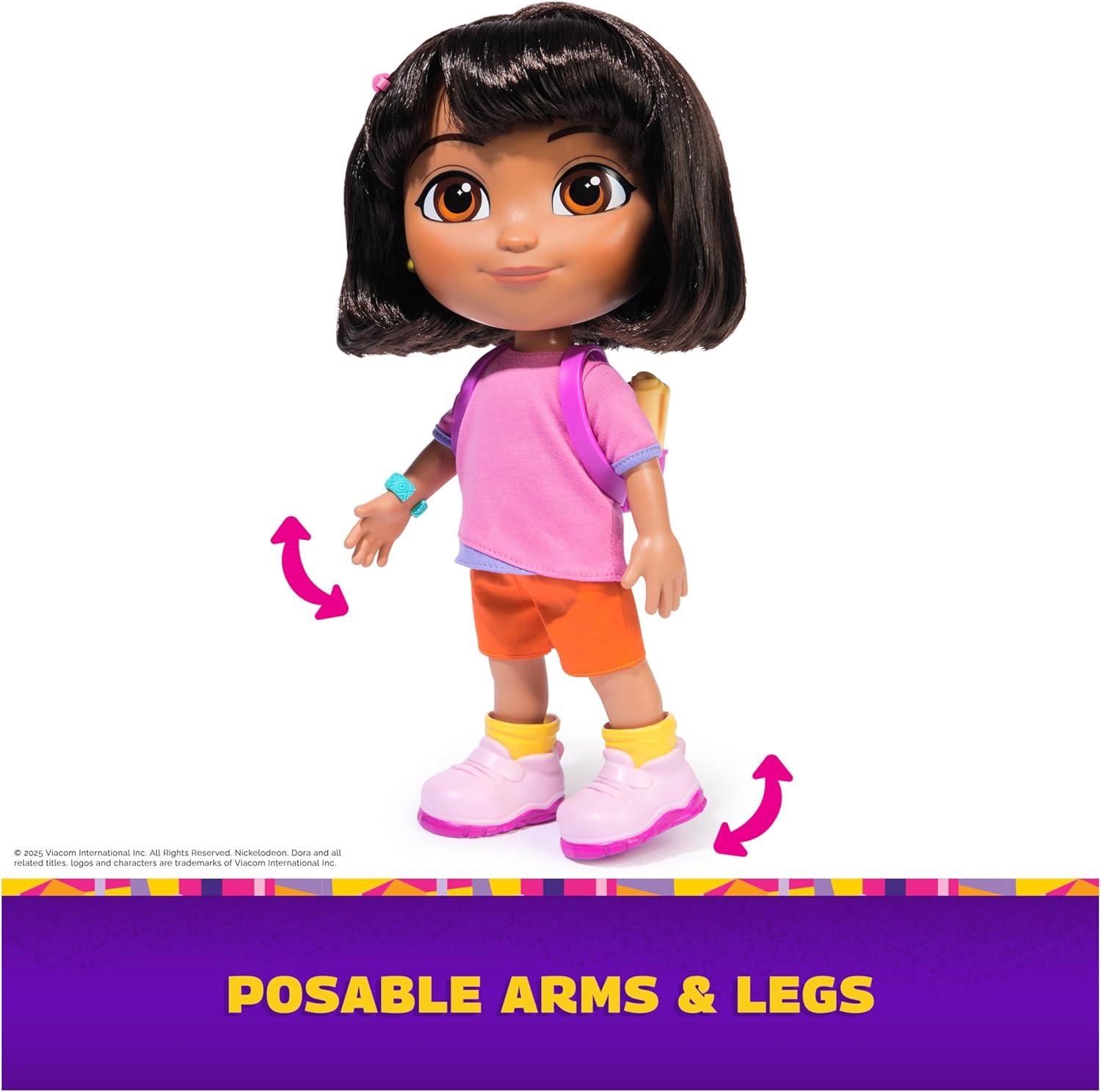 image:imageDora Sing amp Explore Dora Doll with Music Sound Effects Bilingual Phrases Doll Clothes amp Accessories Kids Toys for Girls amp Boys Ages 3 and Up