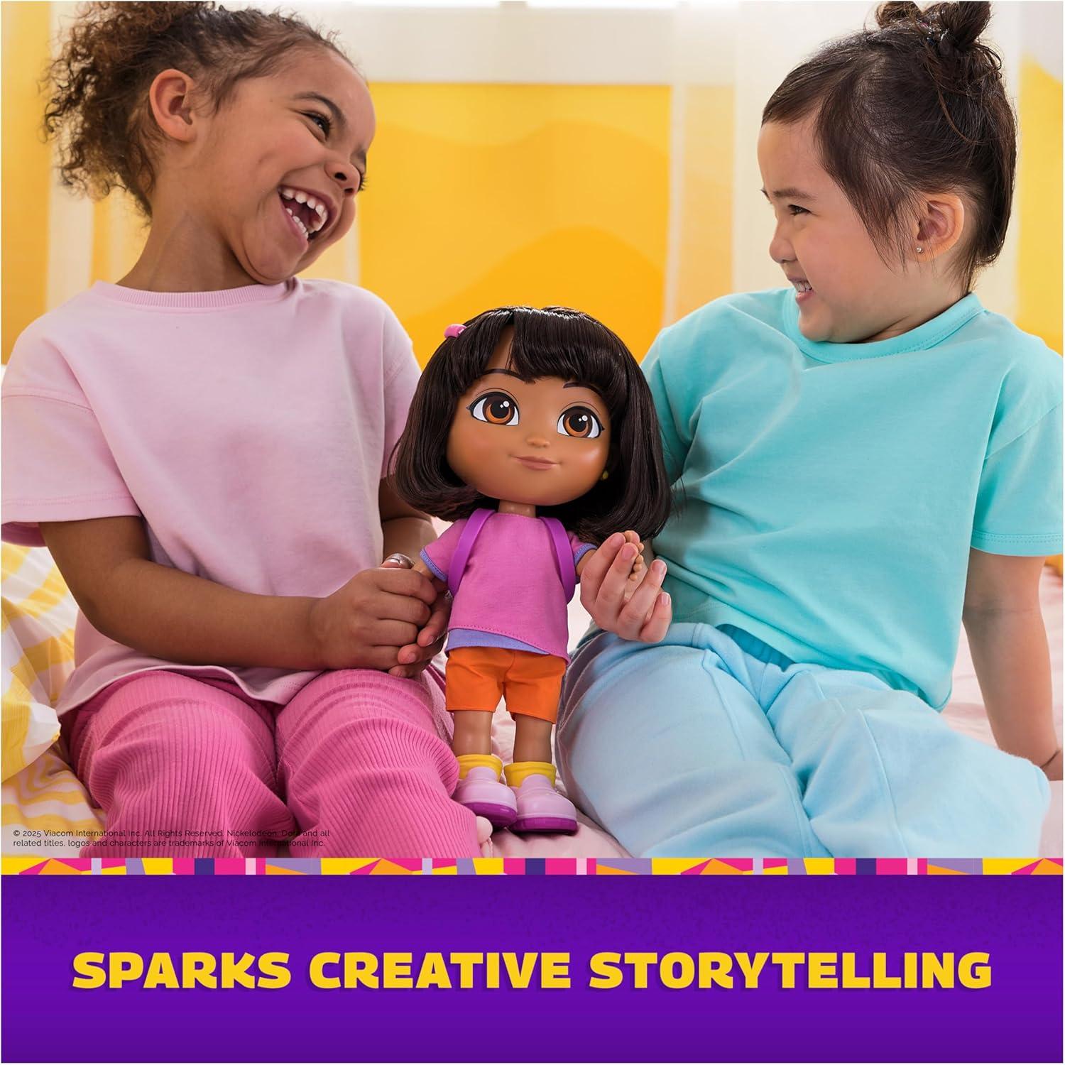 image:imageDora Sing amp Explore Dora Doll with Music Sound Effects Bilingual Phrases Doll Clothes amp Accessories Kids Toys for Girls amp Boys Ages 3 and Up