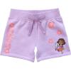 DORA girls Dora the Explorer Girls’ 2-piece Tie Front T-shirt & Shorts Set |Toddler(Lavender)