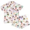 Bellabu Bear Dora Pajama Short Set for Women, Matching Family Pajamas, Rayon from Bamboo(Tropical Dreams)