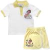 DORA girls Dora the Explorer Girls’ 2-piece Embroidered Polo & Skort Outfit Set |Toddler(White/Yellow)